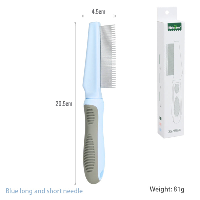 Pet Comb Hair Removal Long Needle Comb Flea Comb Knot Hair Removal Comb Dog Comb Pet Supplies - image 14
