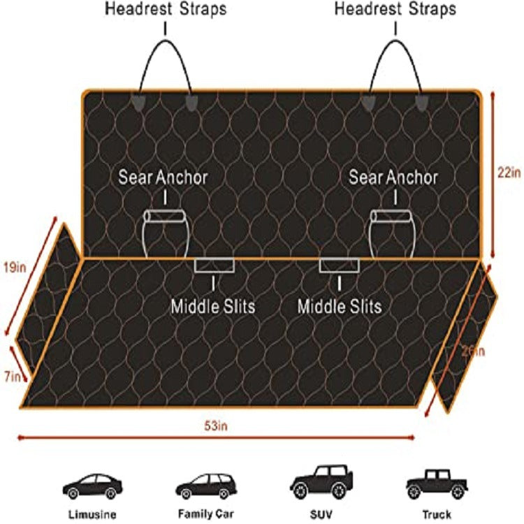 New Pet Car Seat Cushion Pet Supplies Rear Seat Cushion Car Dog Pad Thickened Breathable - image 5