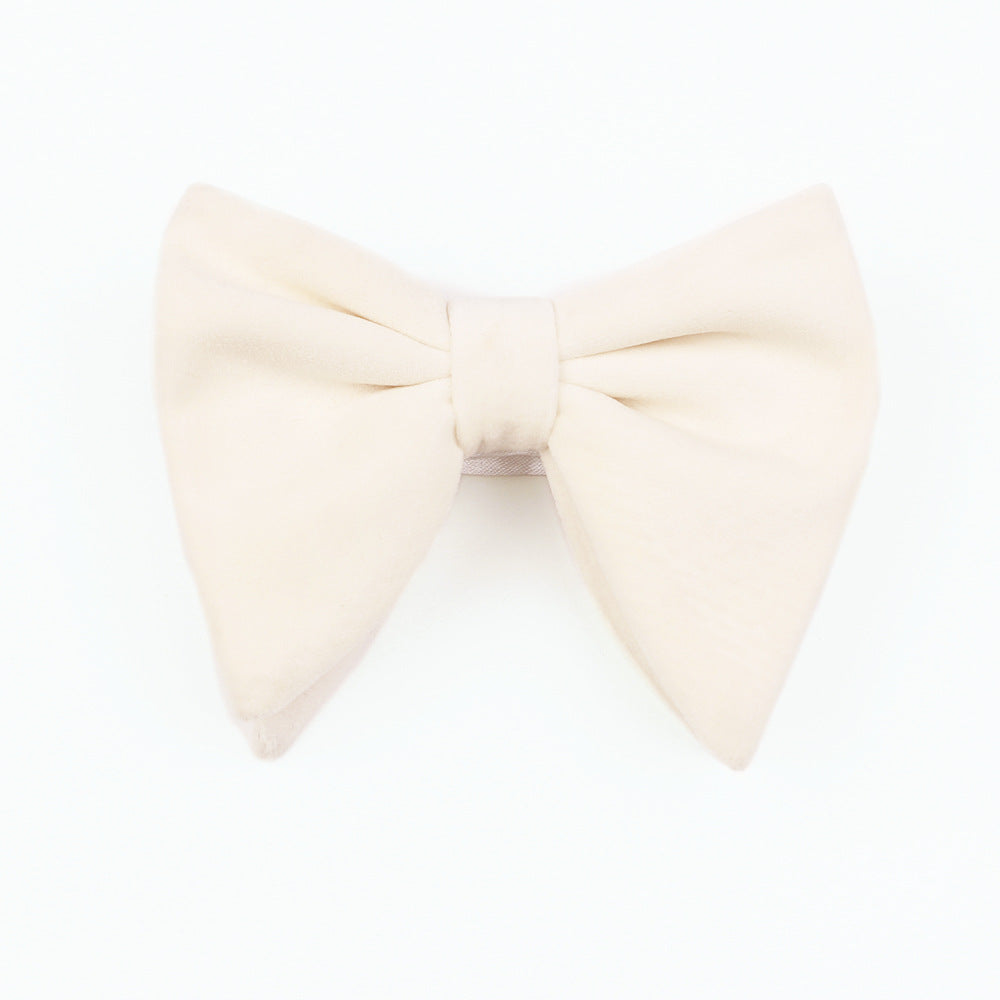 Gold Velvet Bow Tie Plush Velvet Bow Tie - image 3