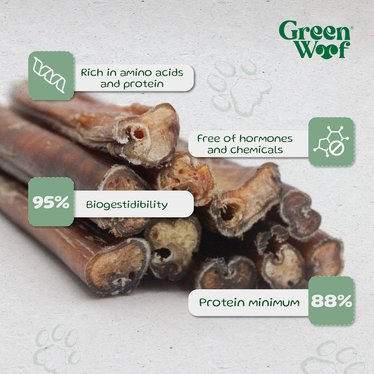 Straight Bully Sticks Natural Dog Chews - image 4