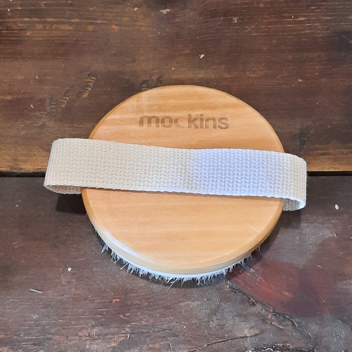 Round Palm Body Brush w/ Natural Bristles & Massage Nodules - view 3