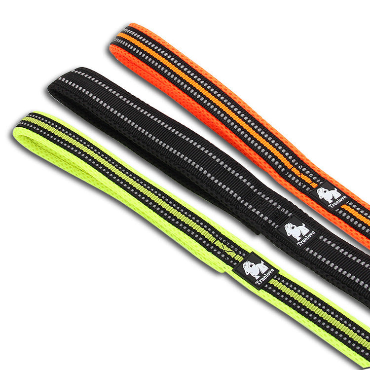 Color Fluorescent Pet Walking Leash Dog Leash Nylon Ribbon Suitable for All Kinds of Dogs - image 4