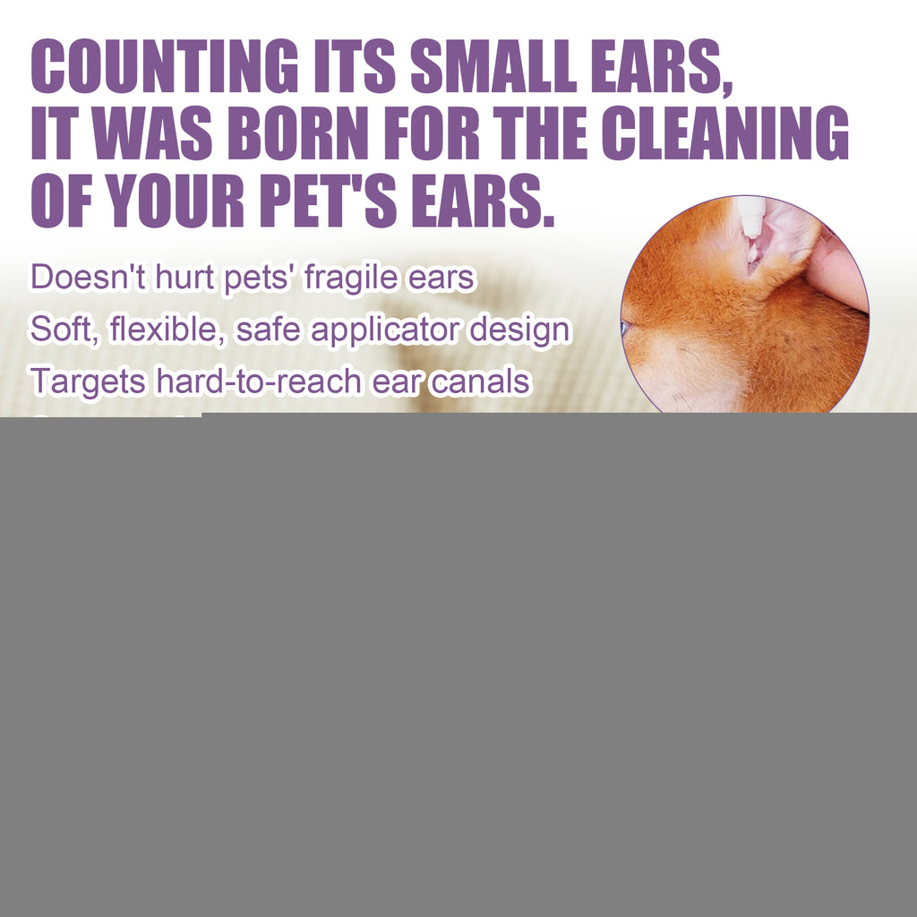 Pet Ear Cleaner, Cats And Dogs Relieves Ear Canal Odors Cleaning Earwax Ear Wash Drops - image 4