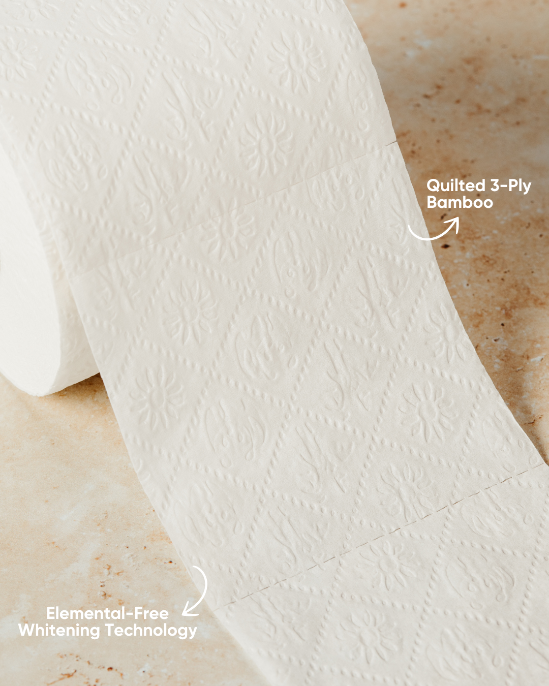 Caretta - 100% Bamboo 3-Ply Toilet Paper (36 Rolls) - view 4