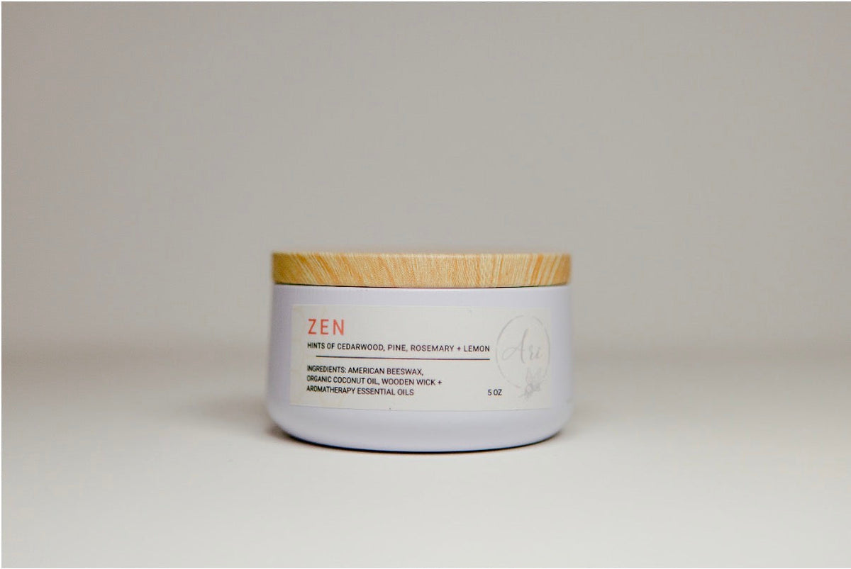 ZEN - 5 OZ - WOODEN WICK - view 2