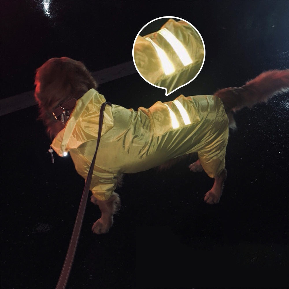 Dog Raincoat Jumpsuit Rain Coat for Dogs Pet Cloak Labrador Waterproof Golden Retriever Jacket - image 2