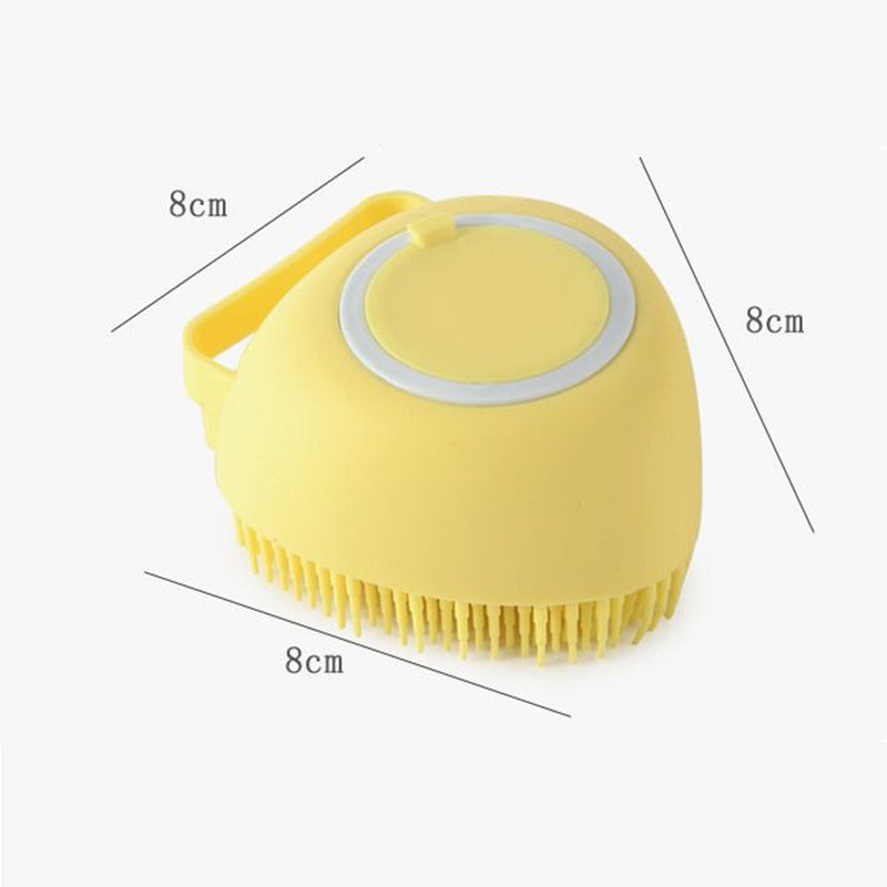 Bathroom Puppy Big Dog Bath Massage Gloves Brush Soft Safety Silicone Pet Accessories for Dogs Cats Tools Mascotas Products -