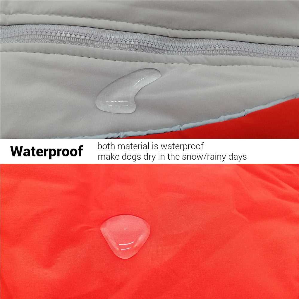 Winter Overalls for Dogs Warm Waterproof Pet Jumpsuit Trousers Male/ Female Dog Reflective Small Dog Clothes Puppy Down Jacke