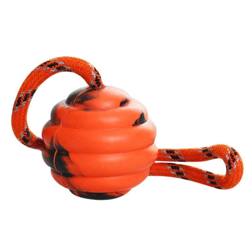 Pet Dogs Training Toy Natural Rubber Ball On Rope For Reward Fetch Play Interactive Funny Dog Toy Dog Training Supplies - ima