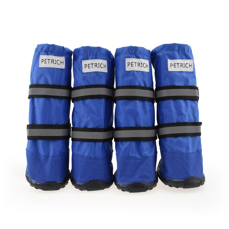 Warm Long-Tube Dog Snow Boots – Waterproof Winter Footwear