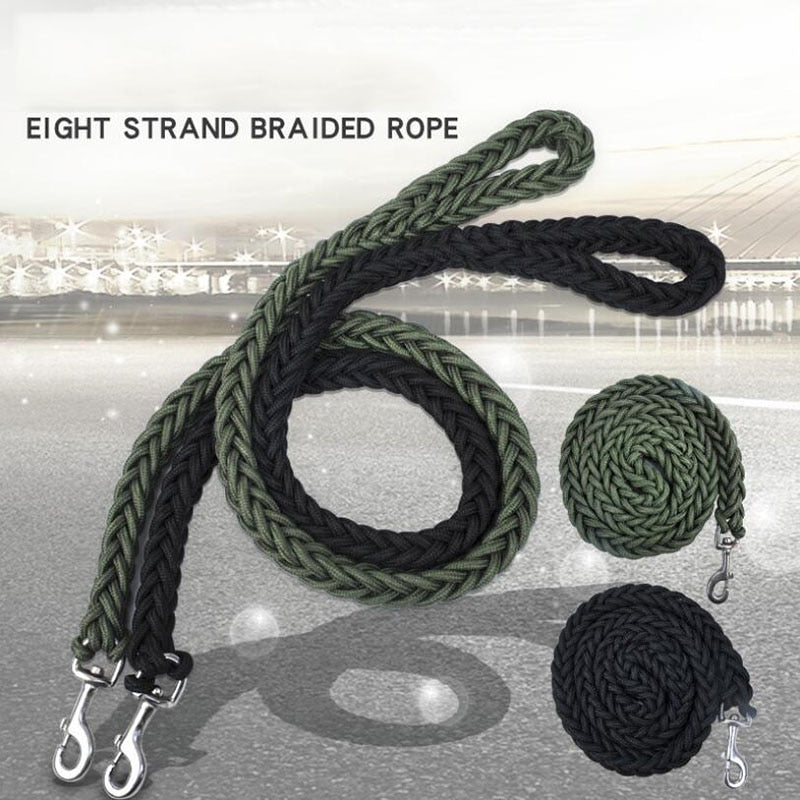 Nylon Dog Harness Leash For Medium Large Dogs Leads Pet Training Running Walking Safety Mountain Climb Big Dog NylonTenacityR