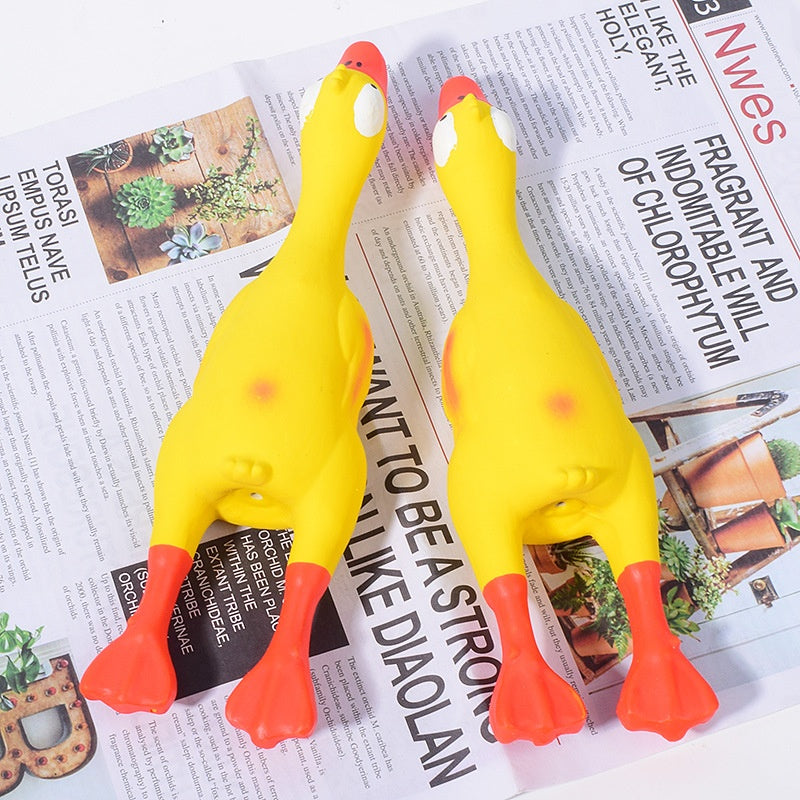 Pet Latex Toy Soft and Durable Latex Squeaky Duck for Small and Medium Dogs - image 4