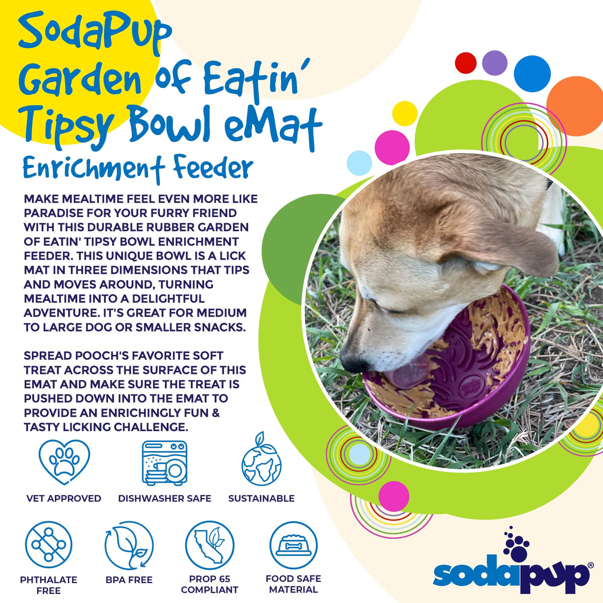 Garden of Eatin' Tipsy Bowl - Wobble Lick Mat for Dogs & Cats - view 6