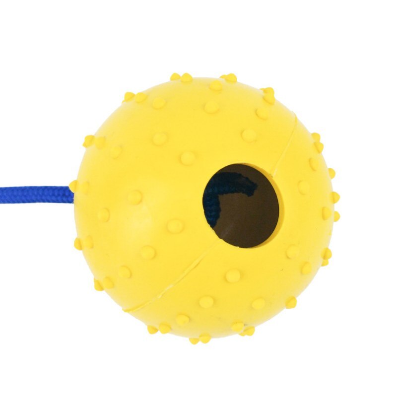 Pet Dogs Training Toy Natural Rubber Ball On Rope For Reward Fetch Play Interactive Funny Dog Toy Dog Training Supplies - ima