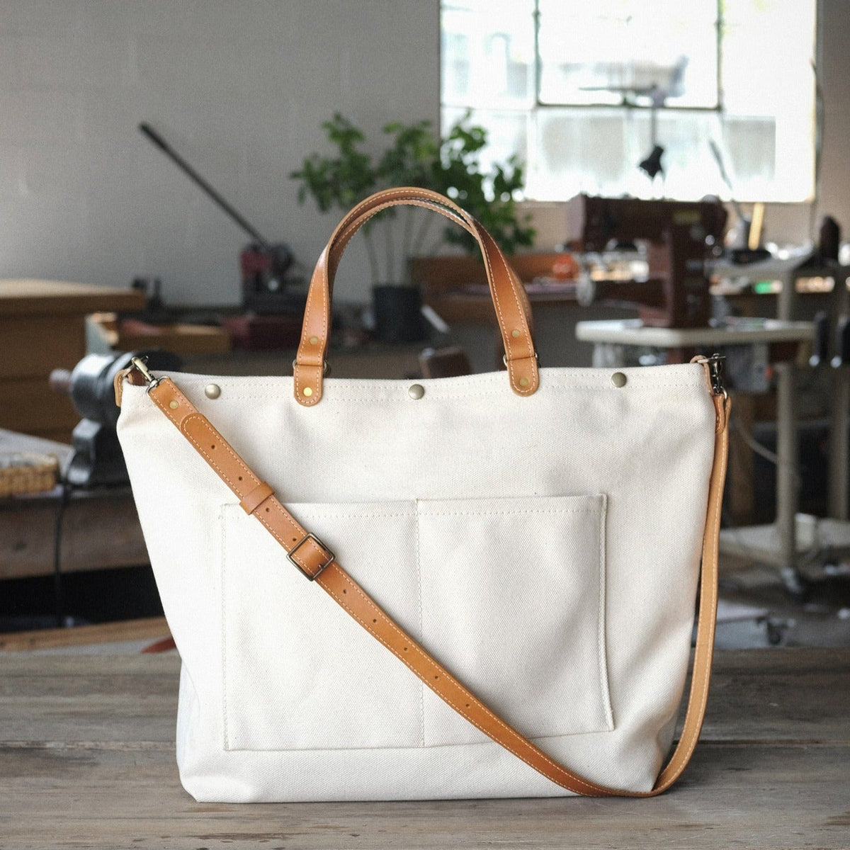 The Mariner Tote - USA Made - Natural Canvas - view 6