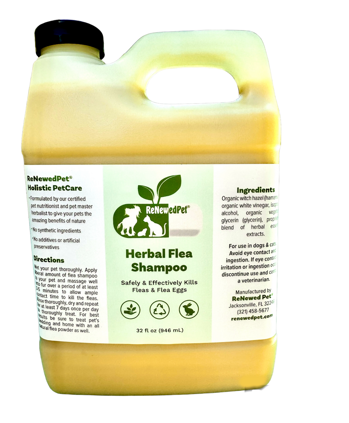 HERBAL FLEA SHAMPOO - 32 OZ.  ($2.06/oz.) - view 6