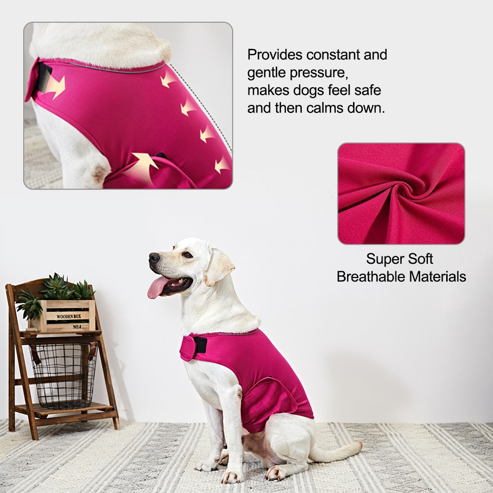 Dog Anxiety Vest Dog Thunder Shirt Coat Pet Dog Jacket For Dogs Cats Vest For Dog Shirt Pet Supplies - image 3