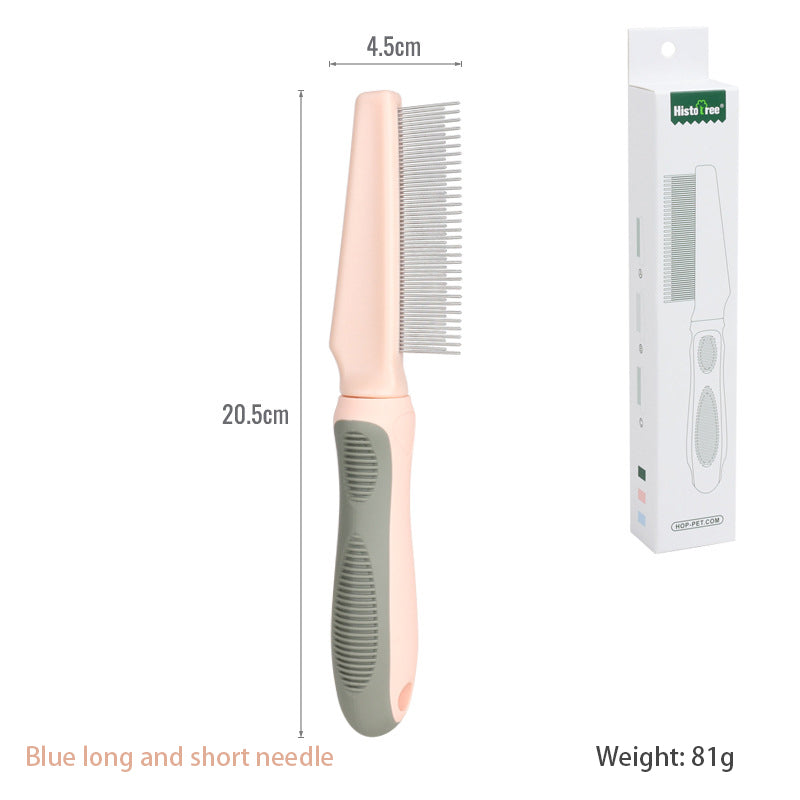 Pet Comb Hair Removal Long Needle Comb Flea Comb Knot Hair Removal Comb Dog Comb Pet Supplies - image 18
