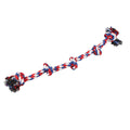 Large Dog Pet Toy Durable Chew Cotton Rope Five-Knot Dog Pet Supplies for Dogs and Cats - image 5