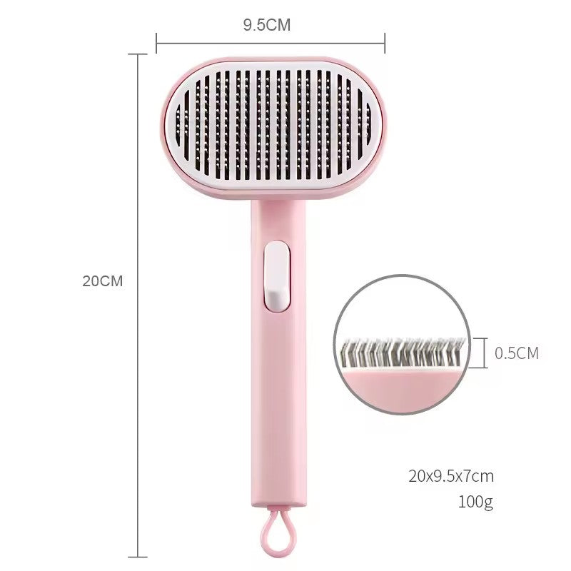 Pet comb pet hair removal brush cat and dog comb automatic hair removal and beauty brush - image 5