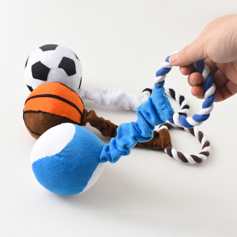 Dog Toy Sound Molar Super Soft Cloth Ball Pet Toy Ball Dog Training Supplies Interactive Toys - image 2