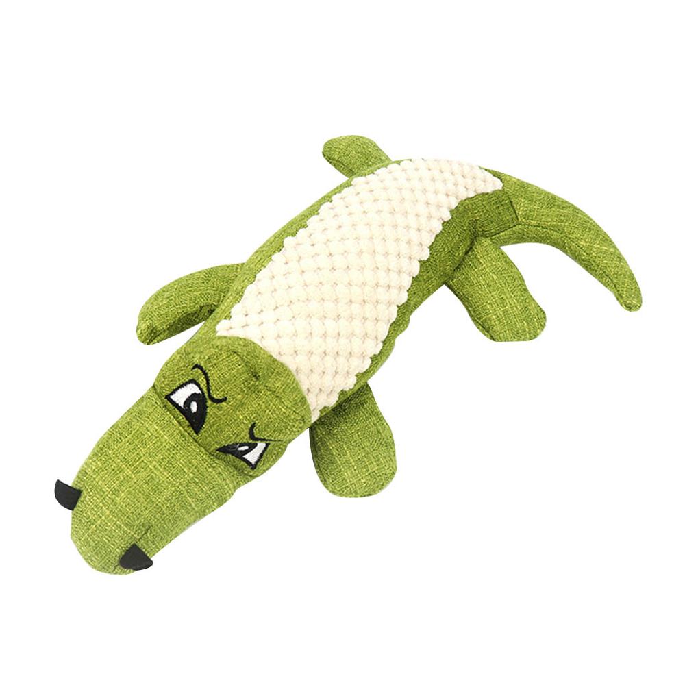 Fast delivery New Pet Dog Toy Linen Plush Animal Toy Dog Chew Squeaky Noise Cleaning Teeth Toy Chew Training Supplies - image