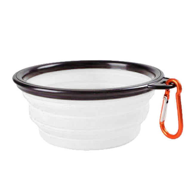 1000ML Pet Bowl Folding Silicone Travel Dog Bowls Walking Portable Water Bowl For Small Medium Dogs Cat Bowls Pet Eating Dish