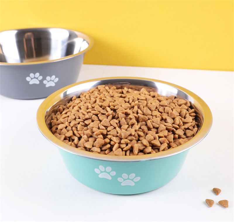 Non-slip Dog Bowls For Small Medium Large Dog Feeder Bowls And Drinkers Stainless Steel Pet Feeders Pets Dogs Accessories - i