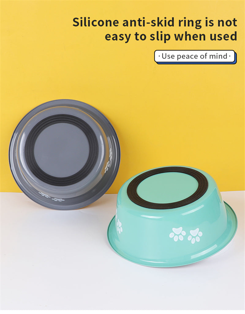 Non-slip Dog Bowls For Small Medium Large Dog Feeder Bowls And Drinkers Stainless Steel Pet Feeders Pets Dogs Accessories - i