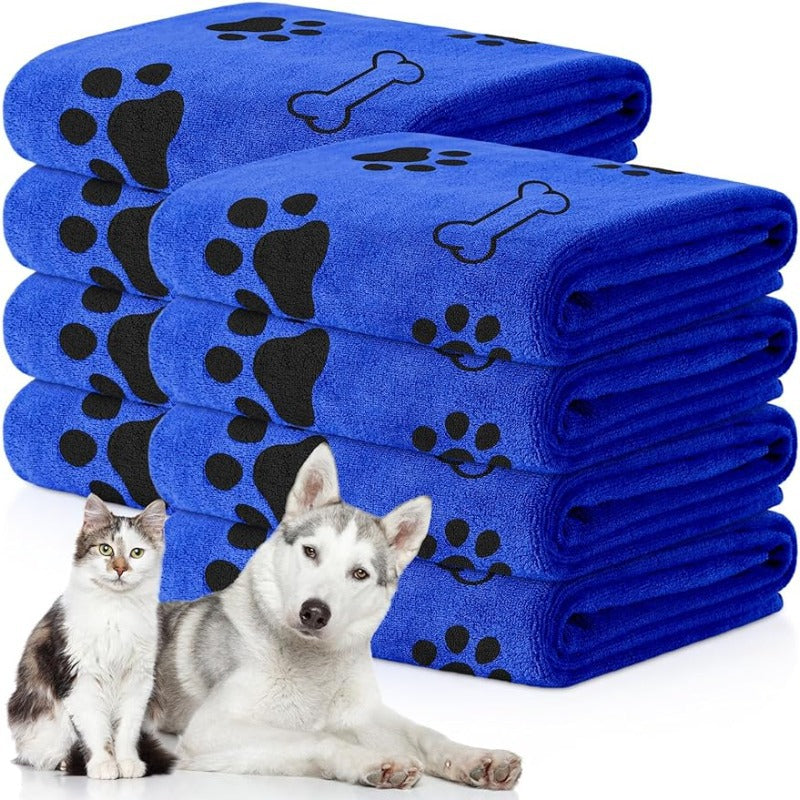 Pet bath towel quick drying and absorbent for dogs and cats bath towel soft - image 7