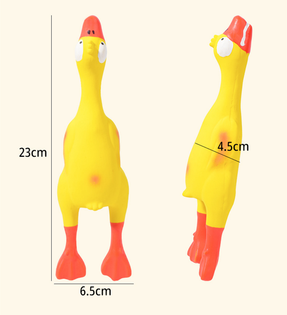 Pet Latex Toy Soft and Durable Latex Squeaky Duck for Small and Medium Dogs - image 2