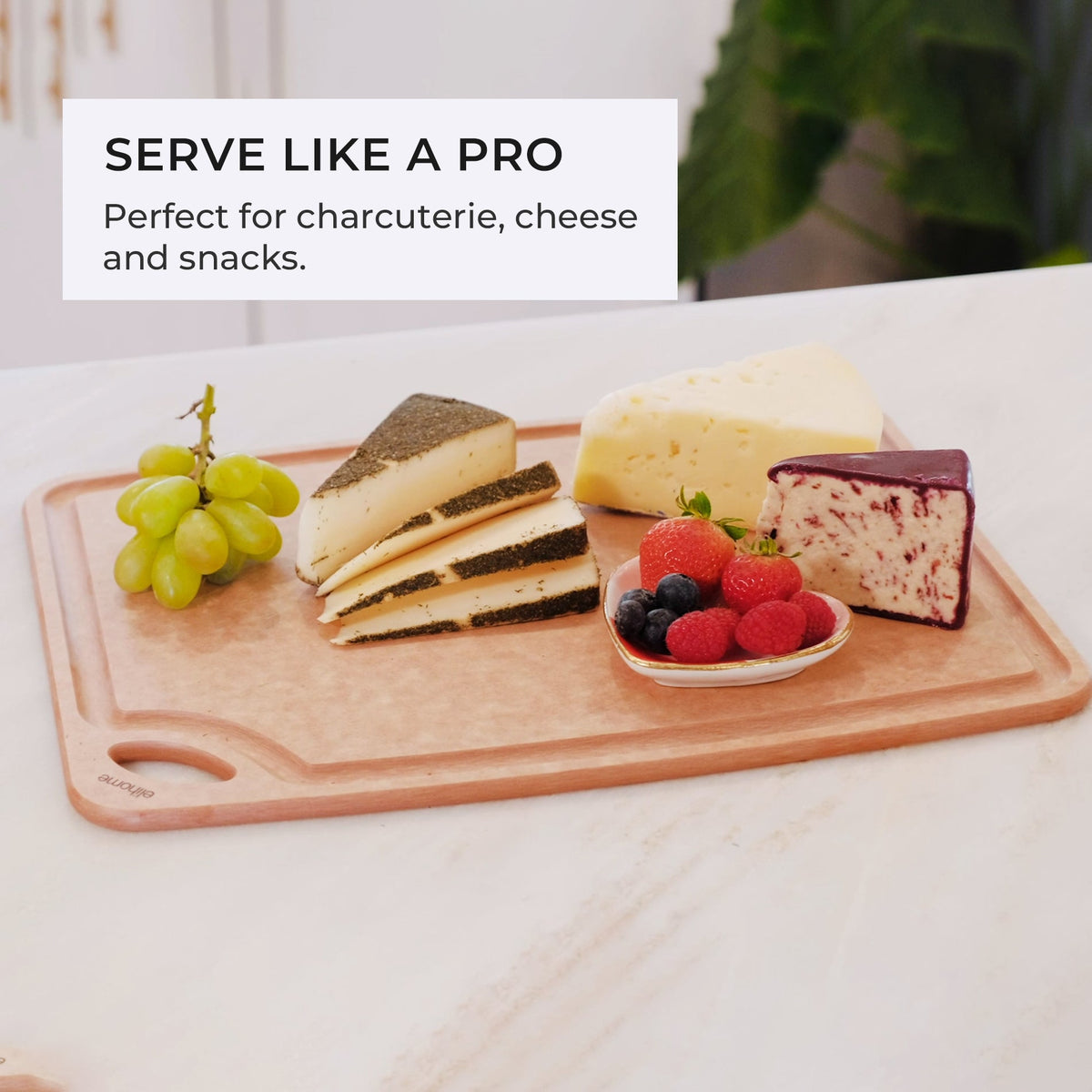 Classic Series 2-In-1 Set Cutting Board - Medium - (Black + Natural) — Elihome