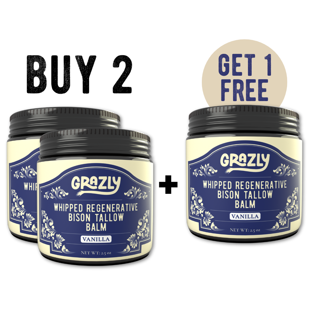 Whipped Bison Tallow & Manuka Honey Moisturizing Balm