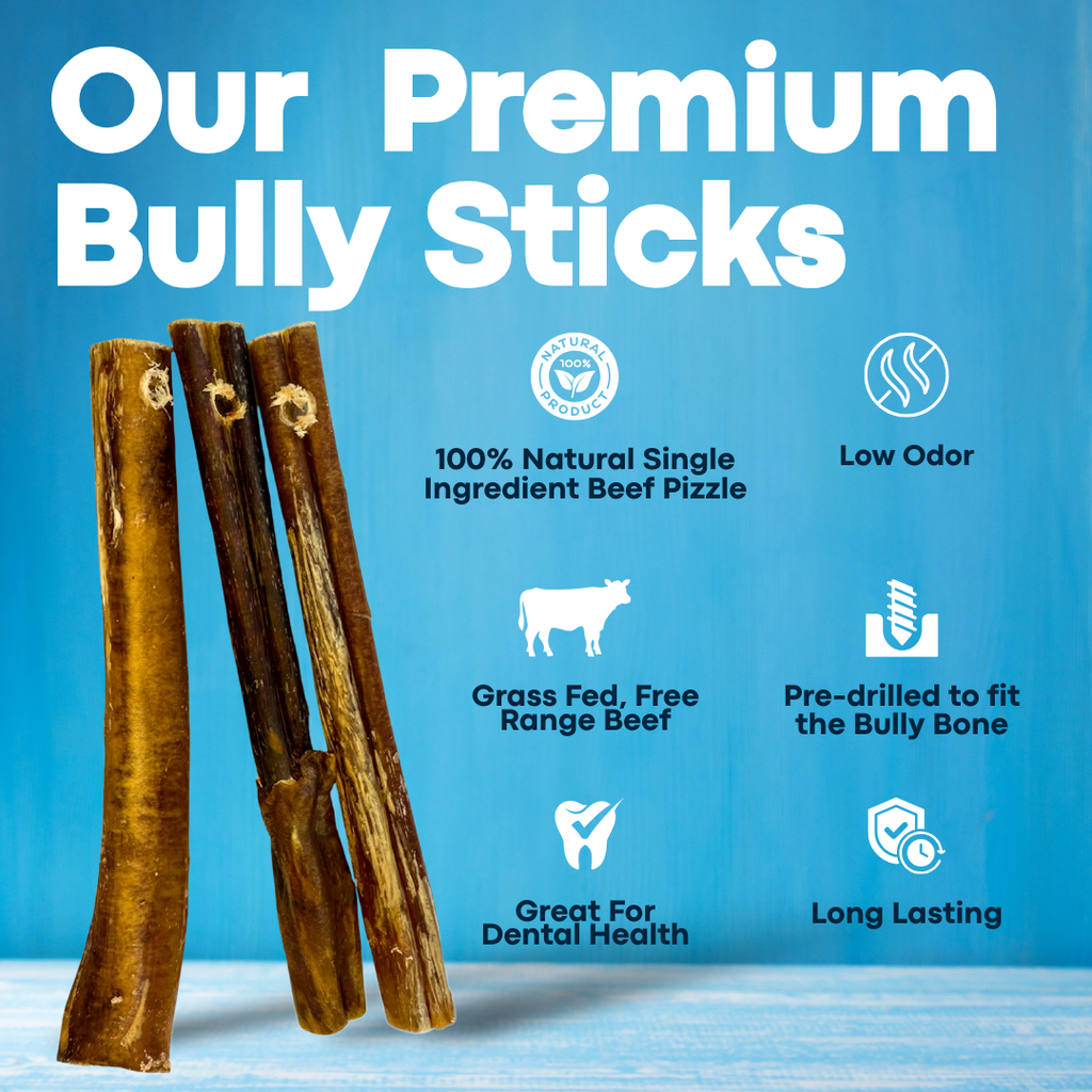 7" Thin Bully Sticks - Bully Bone Included - image 3