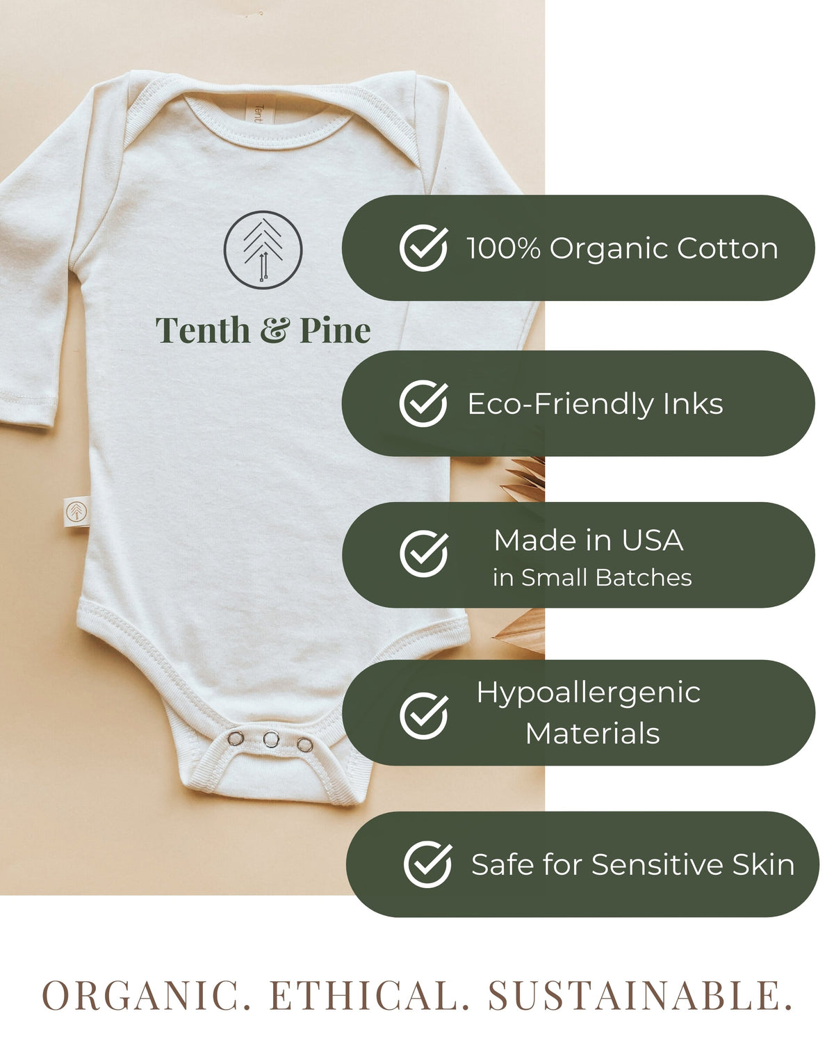 Bestie Organic Cotton Baby Bodysuit Short Sleeve