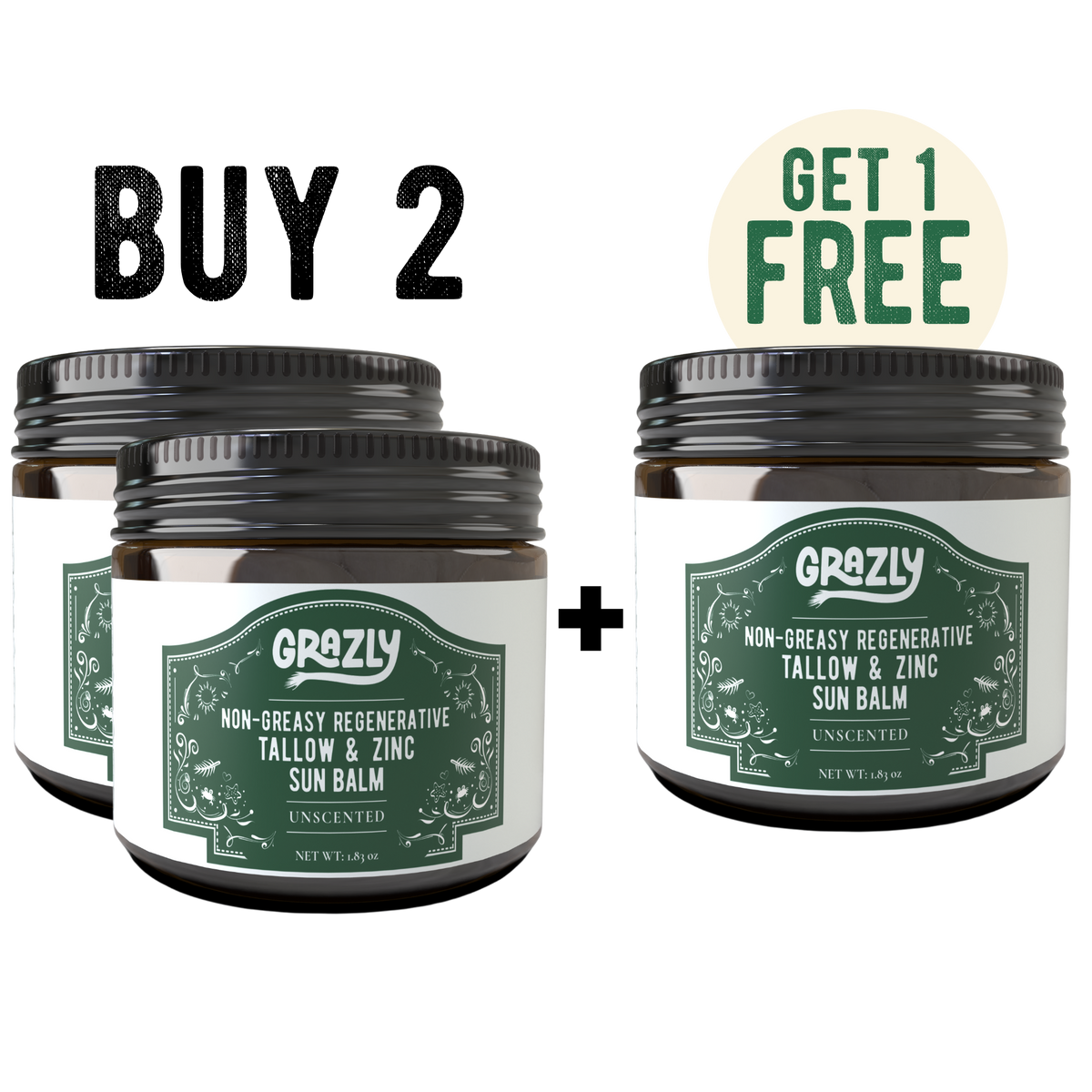 Regenerative Tallow & Zinc Sun Balm - Buy 2 Get 1 Free - view 8