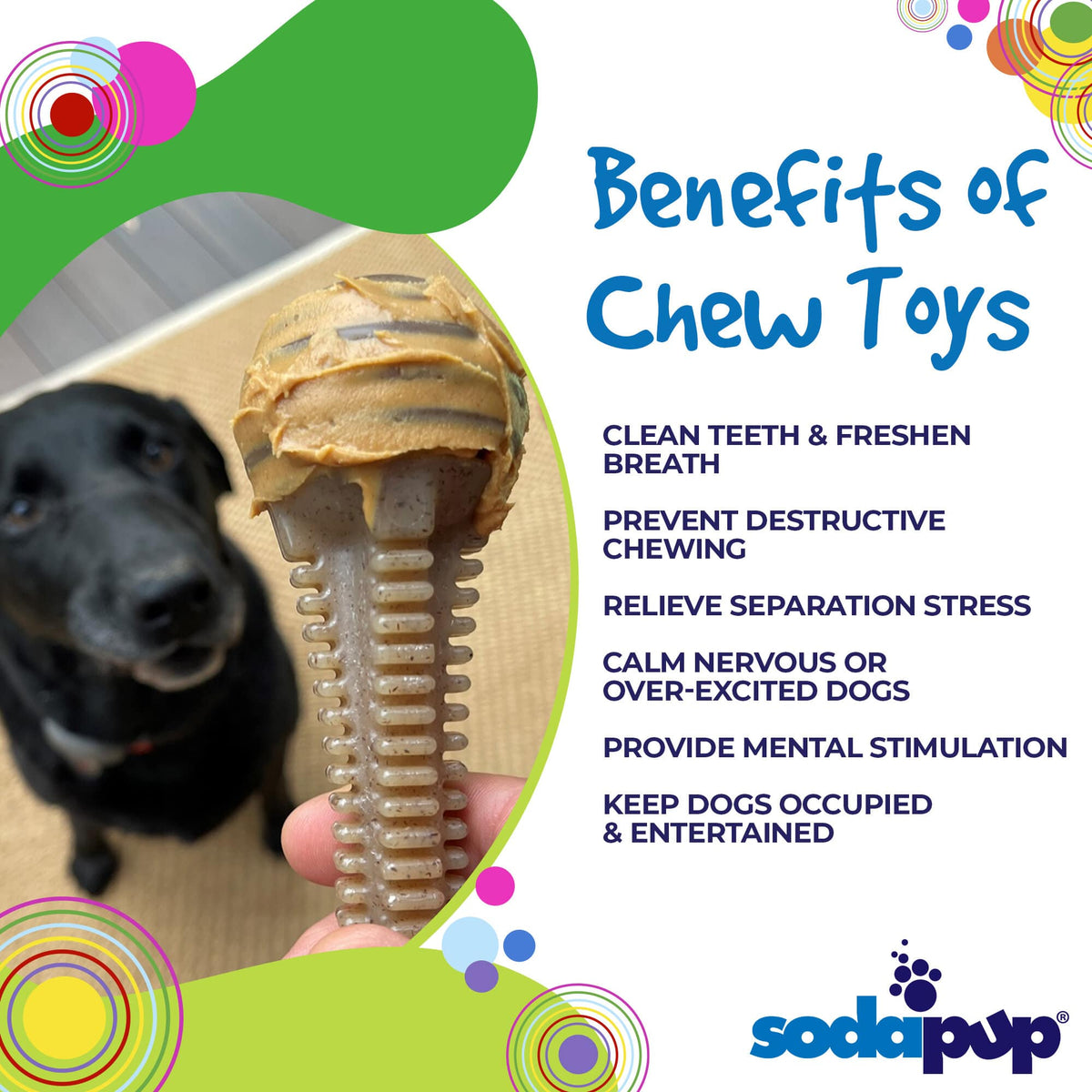 Honey Bone Dental Tower Nylon Chew Toy for Aggressive Chewers - view 3