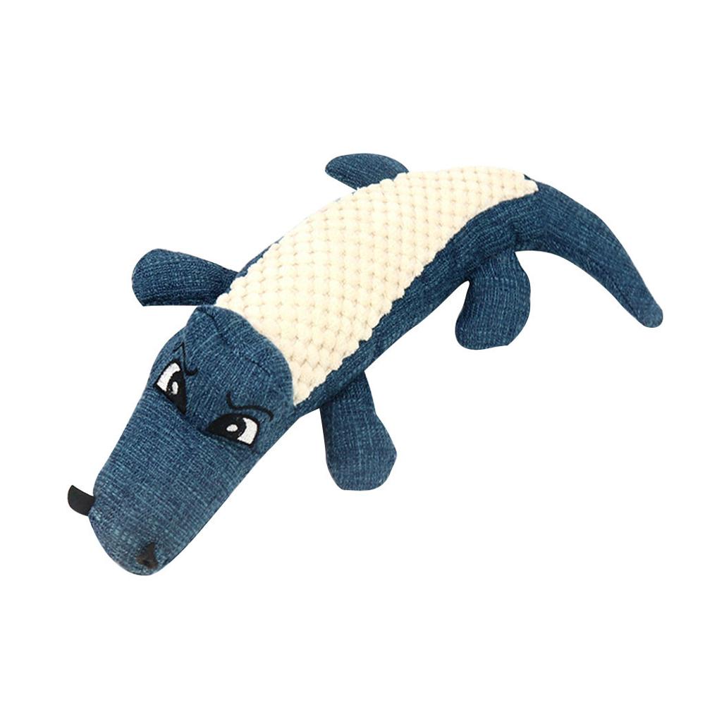 Fast delivery New Pet Dog Toy Linen Plush Animal Toy Dog Chew Squeaky Noise Cleaning Teeth Toy Chew Training Supplies - image