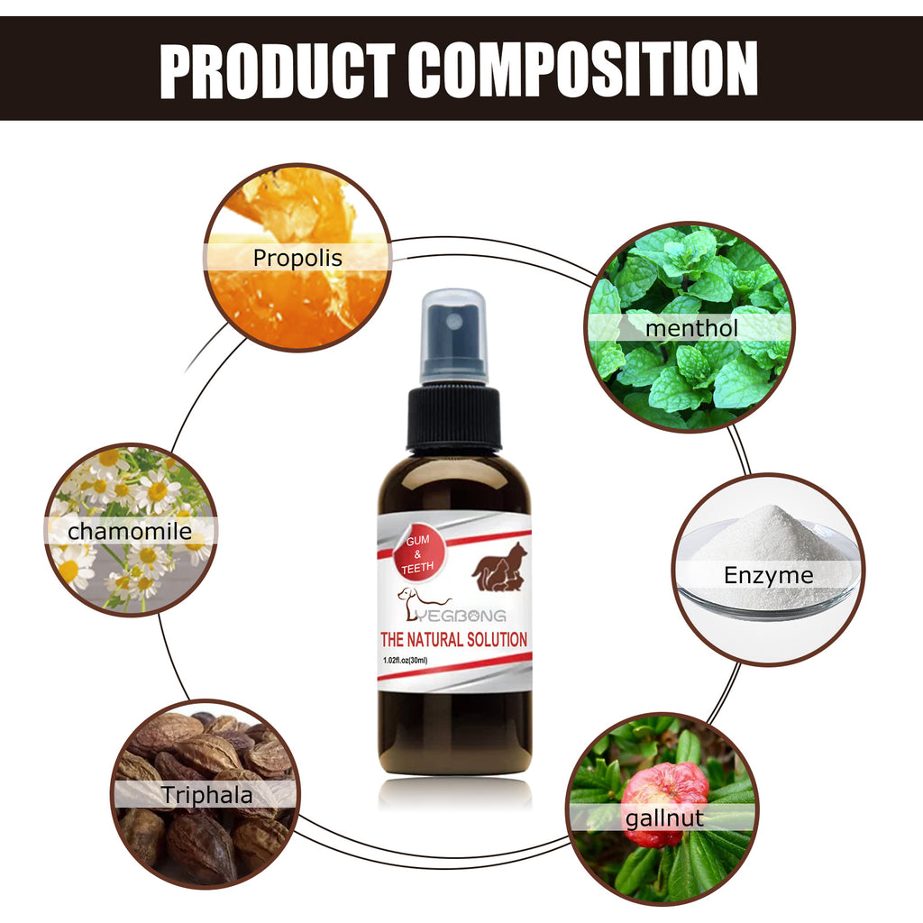 Pet Tooth Cleaning Spray, Cats And Dogs Removal Tartar Stains Bad Breath Oral Cleaning Spray - image 6