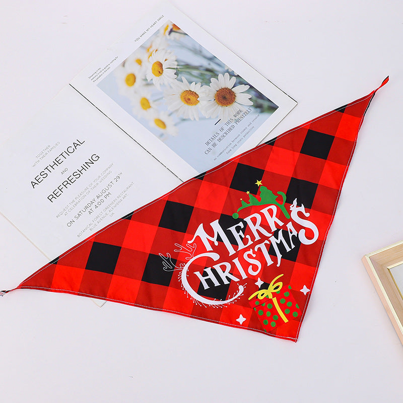 Pet Bandana for Dogs and Cats - Thanksgiving, Christmas, Halloween Pet Triangle Scarf Bib - image 5