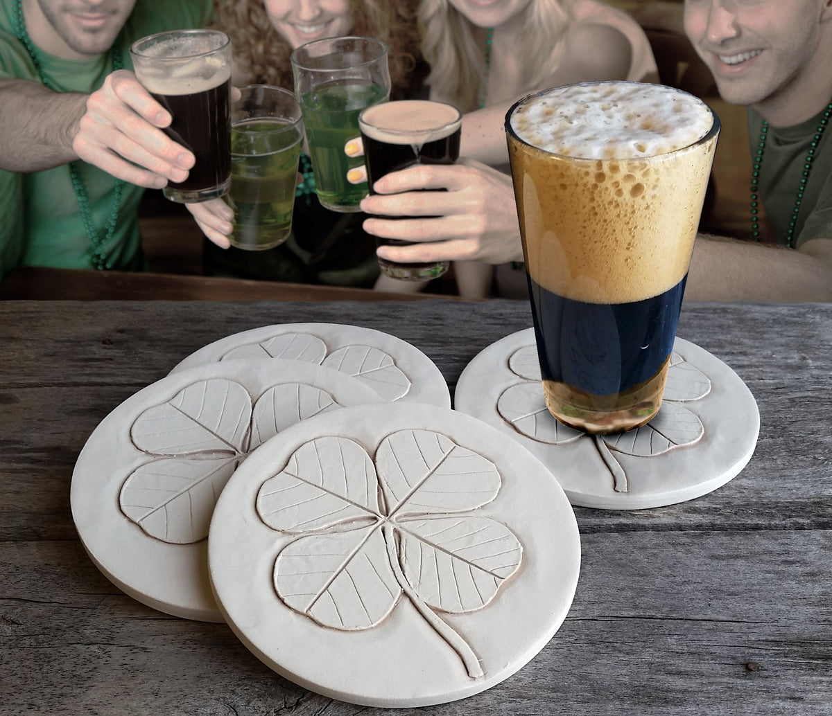 Four Leaf Clover Drink Coasters - view 2