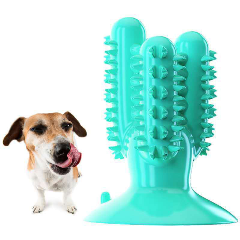 Dog Toothbrush Dog Teeth Cleaning Stick Leaking Device Bite-Resistant Pet Supplies - image 2