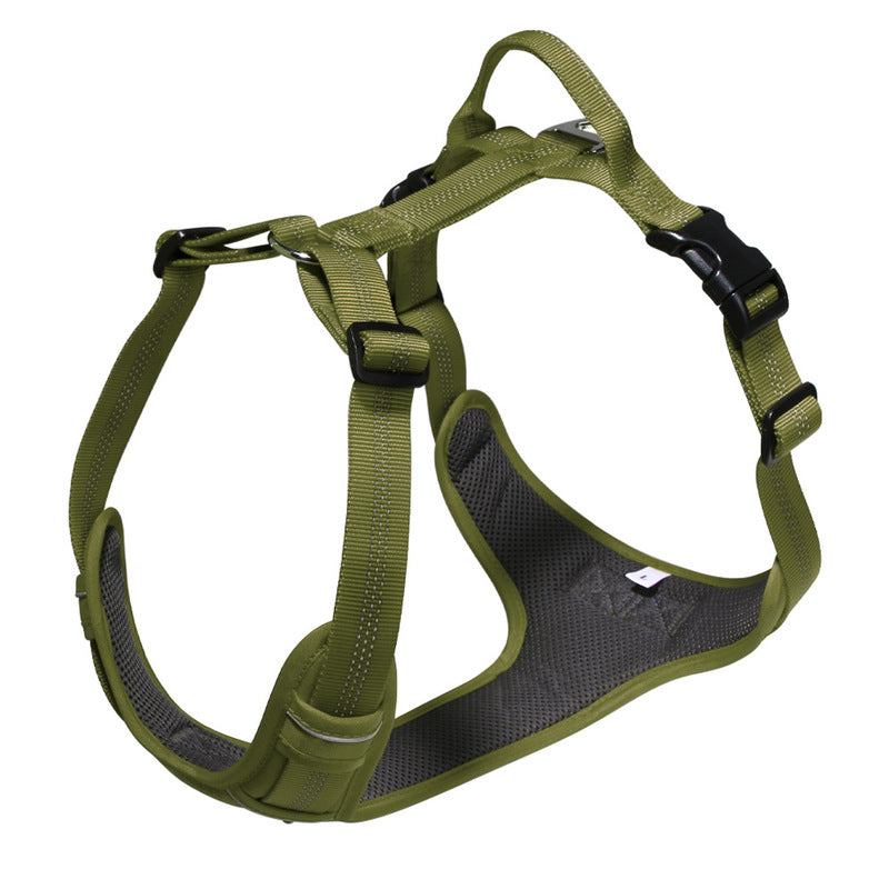 Breathable Reflective Dog Harness Vest, Outdoor No-Pull Escape-Proof Harness with Leash for Large & Medium Dogs - image 4