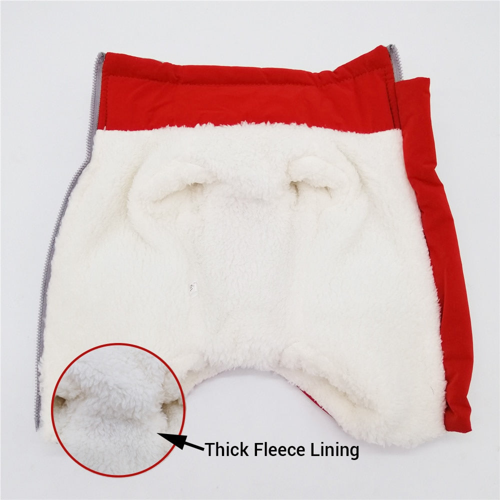 Winter Overalls for Dogs Warm Waterproof Pet Jumpsuit Trousers Male/ Female Dog Reflective Small Dog Clothes Puppy Down Jacke