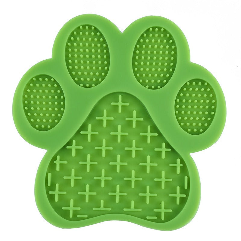 Dog Paw Shaped Silicone Pet Licking Pad, Pet Slow Food Plate - image 4