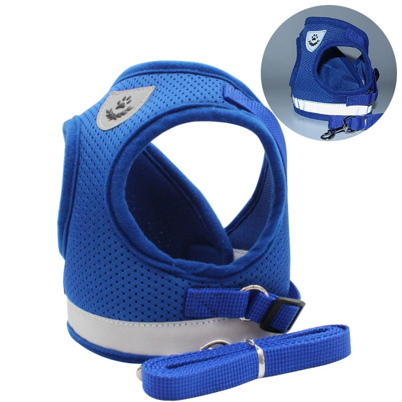 The New Pet Chest Strap Undershirt Dog Leash Reflective Breathable Dog Rope Pet Supplies - image 9