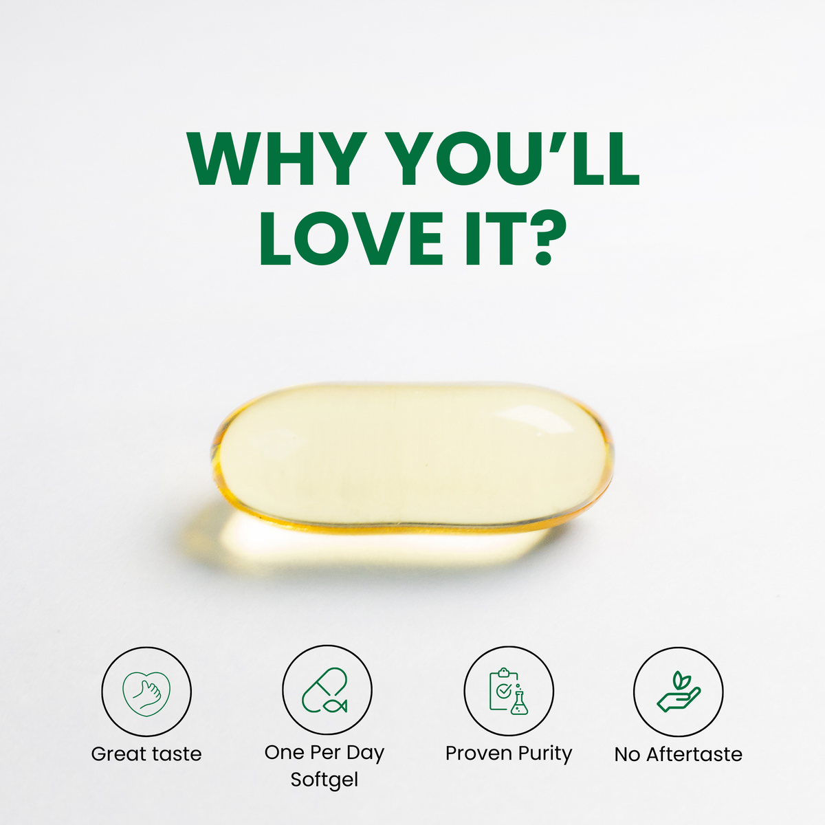Halal Fish Oil Omega-3 (Halal Gelatin) Softgels (3Pack) - view 4