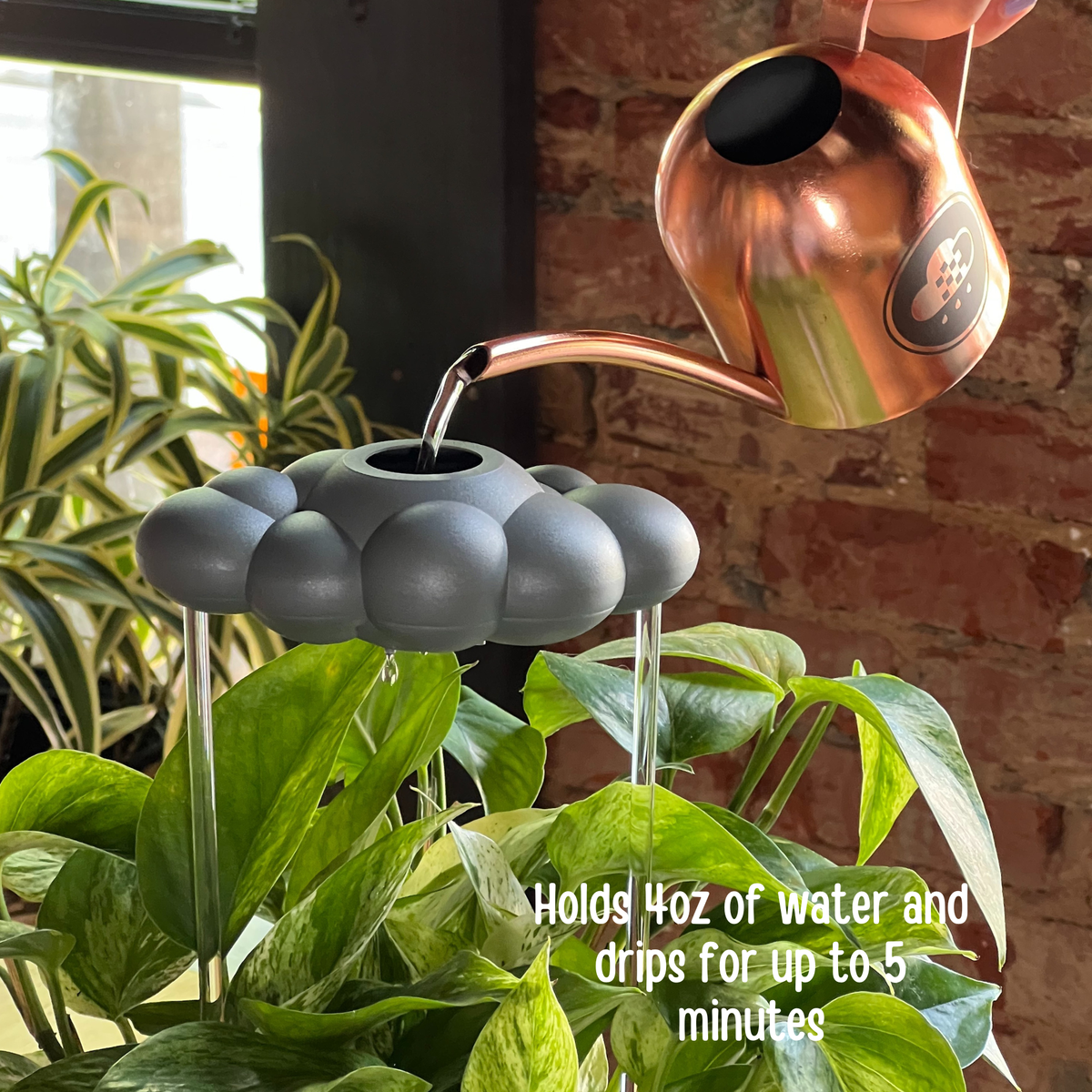 Stormy Dripping Rain Cloud with Lightning Bolt Charm - view 8