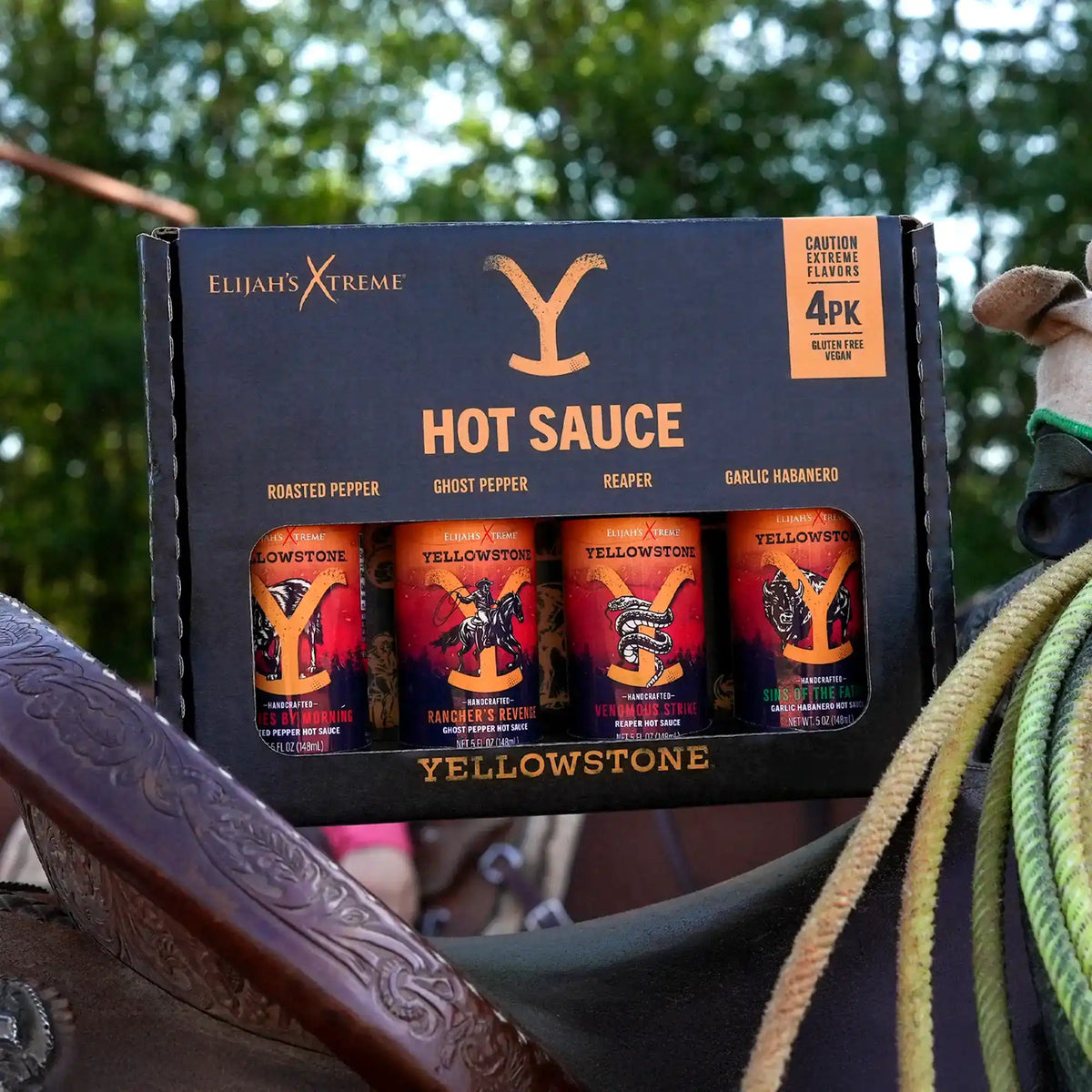 Yellowstone Hot Sauce Variety Pack 4 Bottles - view 3