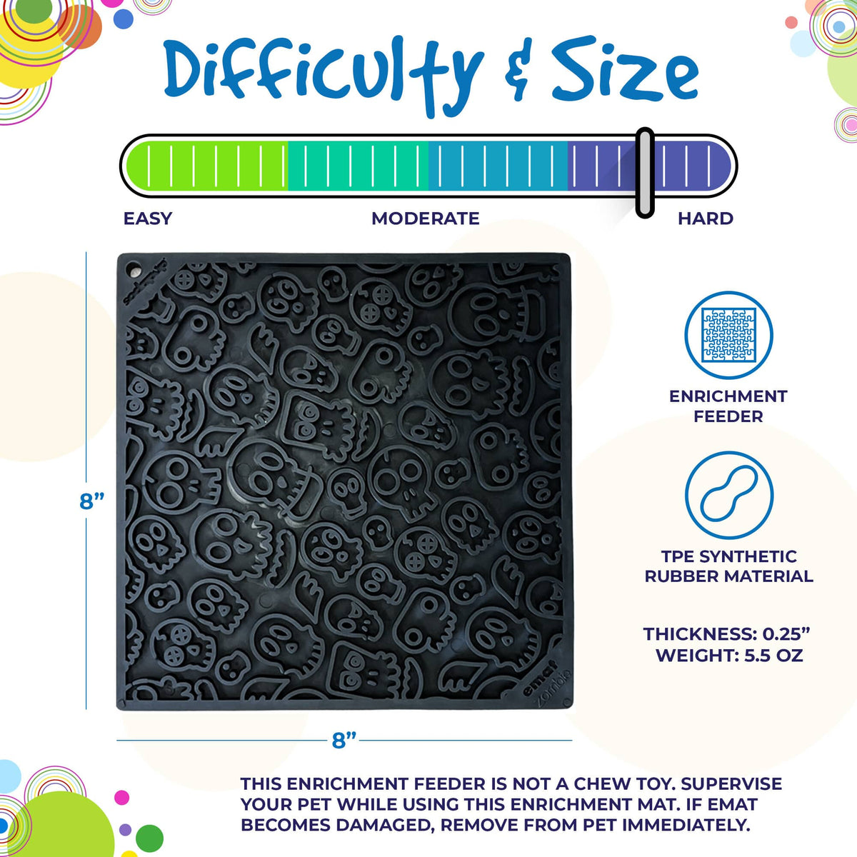 Zombie eMat - Enrichment Lick Mat for Dogs and Cats - view 7